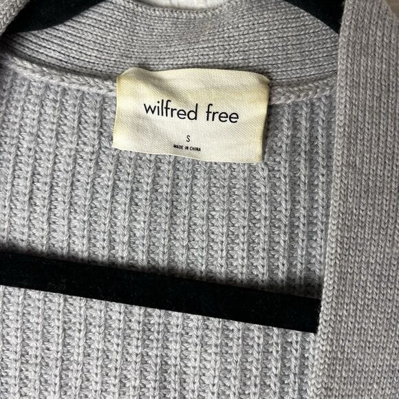 Aritzia Wilfred Free Unwind Wool Cardigan Small Open Front Chunky Cozy 248 - Picture 2 of 7